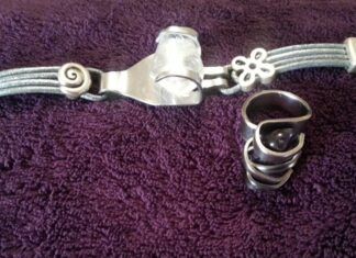 Joyas hechas con Tenedor Anillo hecho a mano con tenedor