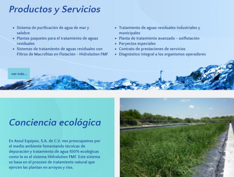 Empresa especializada en el tratamiento del agua