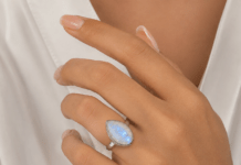 Piedra de luna: cuando la naturaleza crea pequeñas joyas Anillo de piedra de luna en plata
